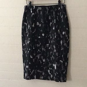 Printed Midi Skirt